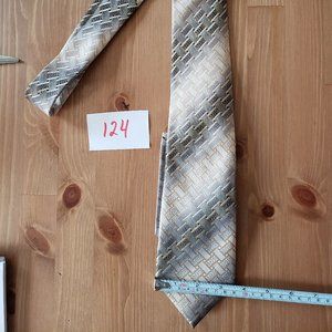 Valero tie with Pocket square - Gray/tan - NWOT